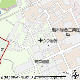 熊本県上益城郡益城町広崎1592-30周辺の地図