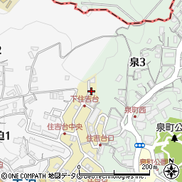 長崎県長崎市住吉台町4周辺の地図