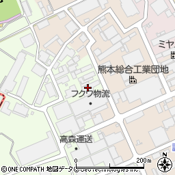 熊本県上益城郡益城町広崎1592-4周辺の地図