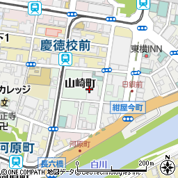 ＲＫＫ熊本放送　代表受付周辺の地図