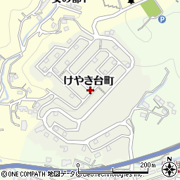 長崎県長崎市けやき台町周辺の地図