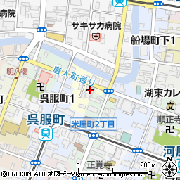 熊本県熊本市中央区中唐人町29周辺の地図