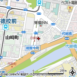 熊本県熊本市中央区紺屋今町周辺の地図