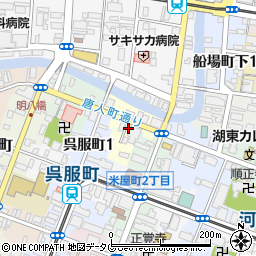 熊本県熊本市中央区中唐人町27周辺の地図