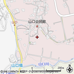 長崎県諫早市飯盛町山口周辺の地図