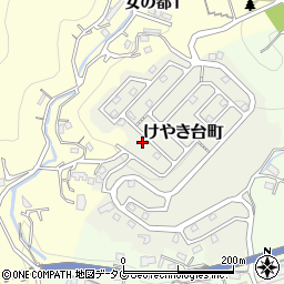 長崎県長崎市けやき台町14-15周辺の地図