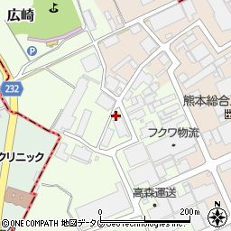 熊本県上益城郡益城町広崎1592-25周辺の地図