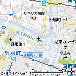 熊本県熊本市中央区中唐人町1周辺の地図