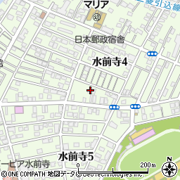 東水前寺公民館周辺の地図