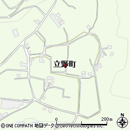 長崎県島原市立野町周辺の地図