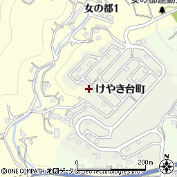 長崎県長崎市けやき台町14周辺の地図
