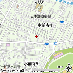 東水前寺公民館周辺の地図