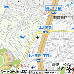 世界救世教　主之光教団　熊本市教所周辺の地図
