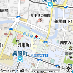 熊本県熊本市中央区中唐人町13周辺の地図