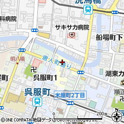 熊本県熊本市中央区中唐人町15周辺の地図