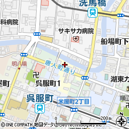 熊本県熊本市中央区中唐人町18周辺の地図