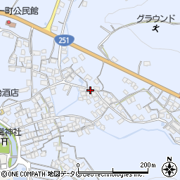 長崎県諫早市松里町周辺の地図