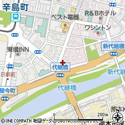 リパーク熊本下通２丁目第６駐車場周辺の地図