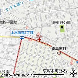 京塚周辺の地図