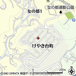 長崎県長崎市けやき台町18-14周辺の地図