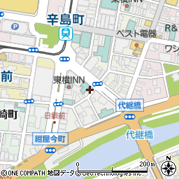 朝銀西信用組合熊本支店周辺の地図