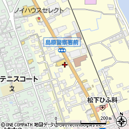 長崎県島原市新馬場町周辺の地図