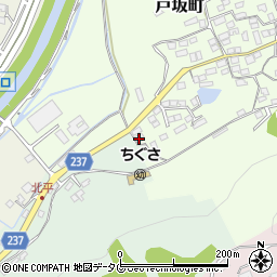 熊本県熊本市西区戸坂町16-35周辺の地図