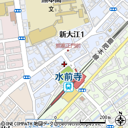 ルココ水前寺駅周辺の地図