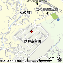 長崎県長崎市けやき台町18-17周辺の地図