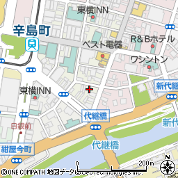 熊本県熊本市中央区新市街13-5周辺の地図