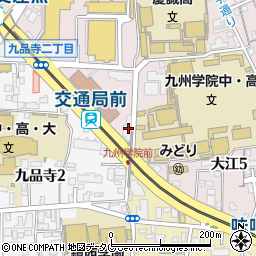 熊本市交通局　電車課・庶務・運輸班周辺の地図
