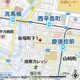 熊本県熊本市中央区練兵町周辺の地図