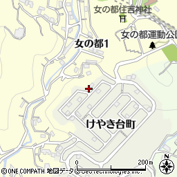 長崎県長崎市けやき台町16-8周辺の地図