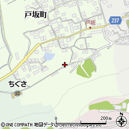 熊本県熊本市西区戸坂町15-6周辺の地図