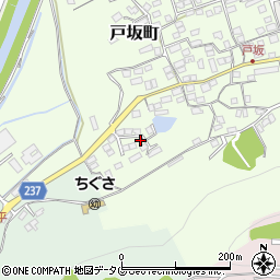 熊本県熊本市西区戸坂町16-54周辺の地図