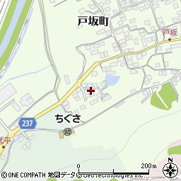 熊本県熊本市西区戸坂町16-52周辺の地図