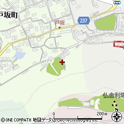 熊本県熊本市西区戸坂町11周辺の地図