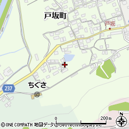 熊本県熊本市西区戸坂町16-56周辺の地図