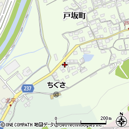 熊本県熊本市西区戸坂町16-44周辺の地図