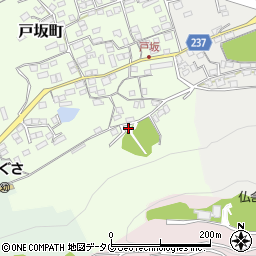 熊本県熊本市西区戸坂町11-68周辺の地図