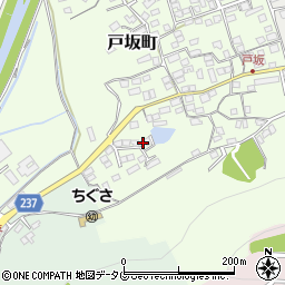 熊本県熊本市西区戸坂町16-59周辺の地図