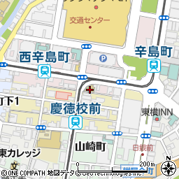 辛島学園周辺の地図