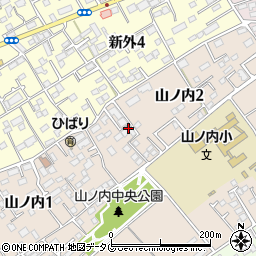 熊本市山ノ内居宅介護支援事業所周辺の地図