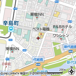 リパーク熊本新市街第２駐車場周辺の地図