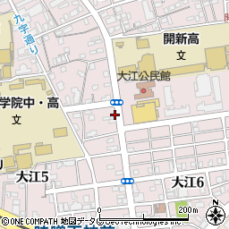 大江出張所市立図書館前周辺の地図