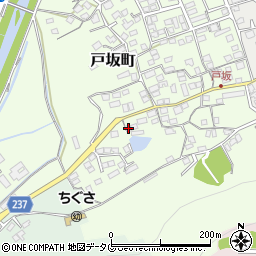 熊本県熊本市西区戸坂町16-75周辺の地図