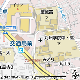 Ｄ’グラフォート熊本タワー周辺の地図