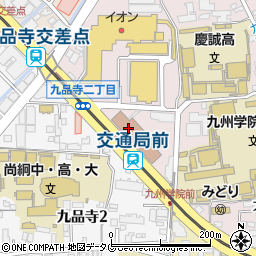 熊本市保健所　生活衛生課周辺の地図
