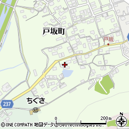 熊本県熊本市西区戸坂町16-76周辺の地図