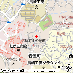 長崎県長崎市岩屋町44周辺の地図